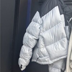 The North Face Black and White Puffer Jacket